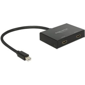   Delock ADA Delock 87696 1x mini Displayport bemenet > 2x HDMI kimenet 4K 1.2-s elosztó