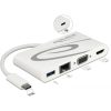 Delock ADA Delock 87731 USB-C 3.1 dokkoló állomás HDMI 4K 30Hz + VGA + LAN + USB PD