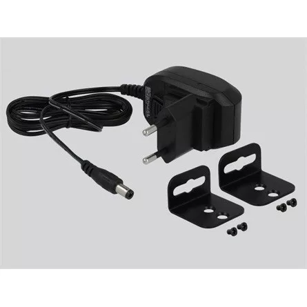 Delock Multi-AV HDMI 2.0 Displayport mini VGA -> HDMI 2.0 RJ45 CAT5e UTP F/F adapter fekete DP Alt Mode