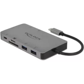   Delock ADA Delock 87735 USB-C dokkoló állomás 4K - HDMI / VGA / USB 3.1 / SD / LAN / PD 3.0