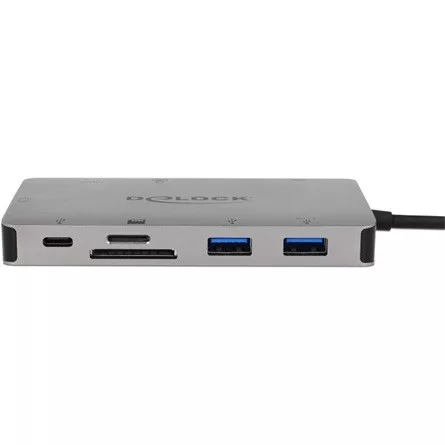 Delock ADA Delock 87735 USB-C dokkoló állomás 4K - HDMI / VGA / USB 3.1 / SD / LAN / PD 3.0