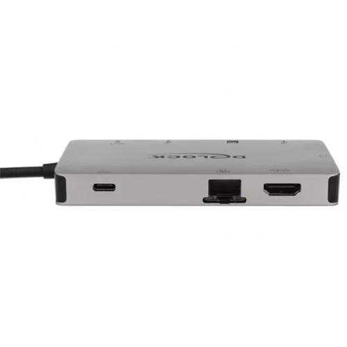 Delock ADA Delock 87735 USB-C dokkoló állomás 4K - HDMI / VGA / USB 3.1 / SD / LAN / PD 3.0