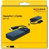 Delock DisplayPort 1.4-es elosztó 1 x DisplayPort-bemenet > 3 x DisplayPort-kimenet