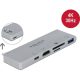 Delock MacBook 4K 3-port USB-C dokkoló szürke