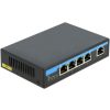 Delock ADA Delock 87764 Gigabit Ethernet-kapcsoló 4 port PoE + 1 RJ45