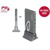 Delock ADA Delock 87772 USB-C DP 1.4 dokkoló állomás háromszoros 4K Display-HDMI/DisplayPort/USB/LAN/SD/PD 3.0