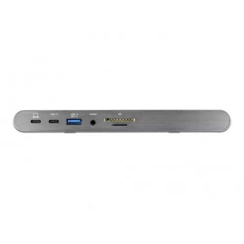 Delock ADA Delock 87772 USB-C DP 1.4 dokkoló állomás háromszoros 4K Display-HDMI/DisplayPort/USB/LAN/SD/PD 3.0