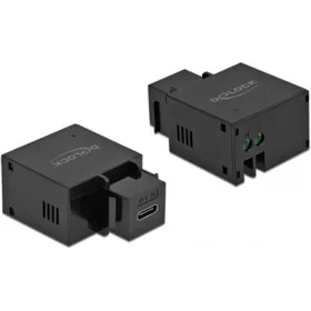   Delock 2,1 A-s, fekete, USB Type-C  töltő portos Keystone modul