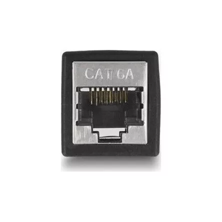 Delock RJ45 CAT6A UTP -> RJ45 CAT6A UTP F/F adapter fekete