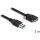 Delock USB-A 3.0 -> USB-B 3.0 micro M/M adatkábel 3m fekete rögzítő csavarokkal