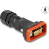 Delock D-Sub 9 tűs apa kerettel IP67 vízhatlan