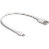 Delock USB-A 2.0 -> Lightning M/M töltőkábel 0.3m fehér