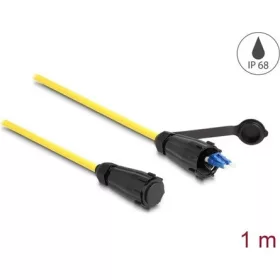   Delock LC Duplex -> LC Duplex M/M adatkábel 1m sárga IP68 védősapkával