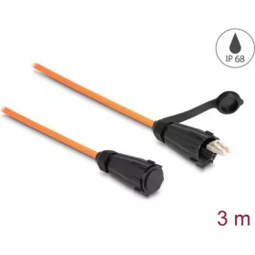   Delock LC Duplex -> LC Duplex M/M adatkábel 3m sárga OM2, IP68 védősapkával