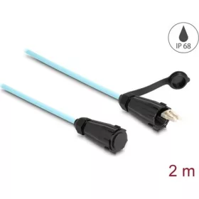   Delock LC Duplex -> LC Duplex M/M adatkábel 2m sárga OM3, IP68 védősapkával