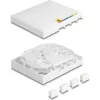 Delock Optikai szálas csatlakozó doboz FTTH falra szerelhető 4 x SC Simplex vagy LC Duplex számára, fehér színű