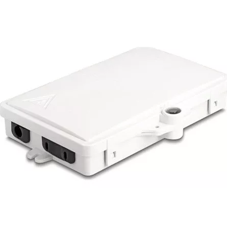Delock Optikai szál elosztó doboz beltéri és kültéri használatra IP65 vízálló, zárható 2 portos fehér