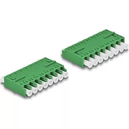 Delock Optikai szál kapcsolat HD LC Octuplex anya - LC Octuplex anya zöld