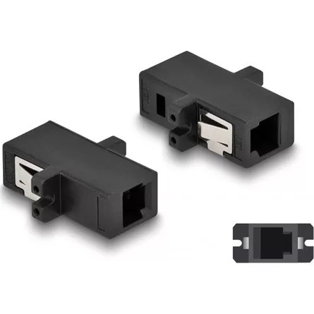Delock Optikai szál párosító MTRJ anya - MTRJ anya fekete