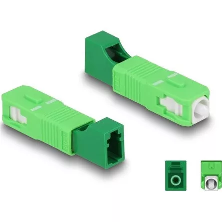 Delock Optikai szál hibrid párosító SC Simplex apa - LC Simplex anya zöld