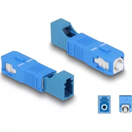 Delock Optikai szál hibrid párosító SC Simplex apa - LC Simplex anya kék