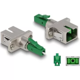   Delock Optikai szál hibrid párosító LC Simplex apa - SC Simplex anya zöld