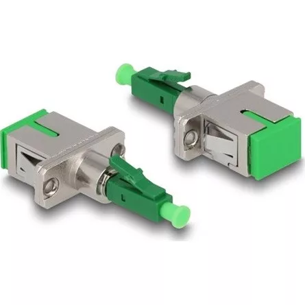 Delock Optikai szál hibrid párosító LC Simplex apa - SC Simplex anya zöld