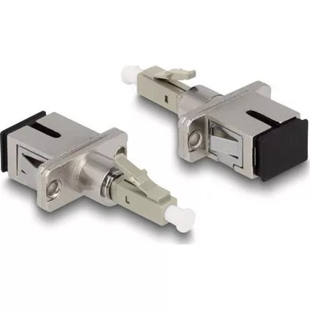 Delock Optikai szál hibrid párosító LC Simplex apa - SC Simplex anya bézs