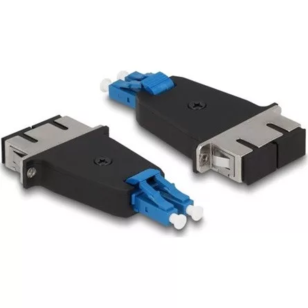 Delock Optikai szál hibrid párosító LC Duplex apa - SC Duplex anya kék