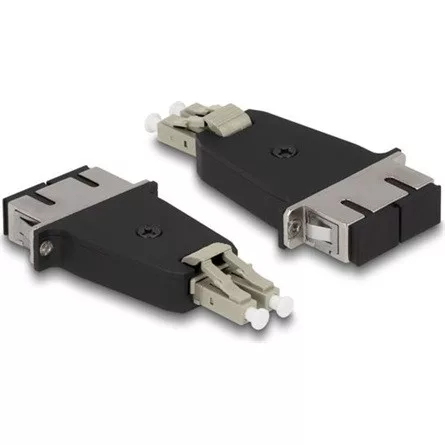 Delock Optikai szál hibrid párosító LC Duplex apa - SC Duplex anya bézs