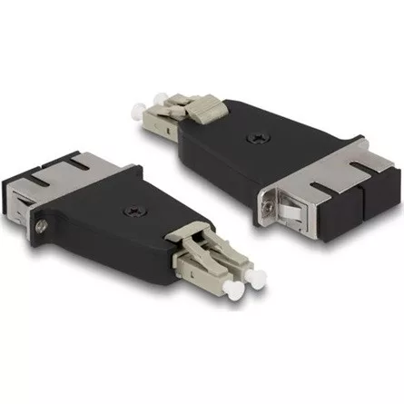Delock Optikai szál hibrid párosító LC Duplex apa - SC Duplex anya bézs