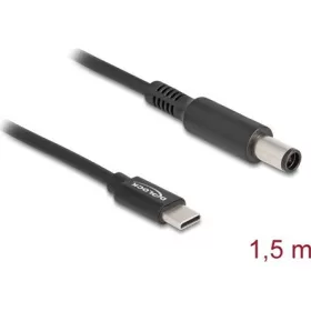   Delock USB-C -> DC 7,4 x 5,0mm M/M töltőkábel 1.5m fekete Dell