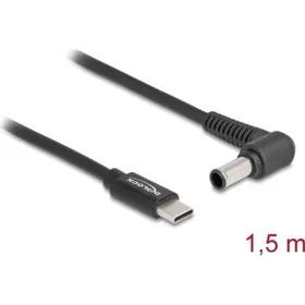   Delock USB-C -> DC 6.0 x 4.3mm M/M töltőkábel 1.5m fekete Sony