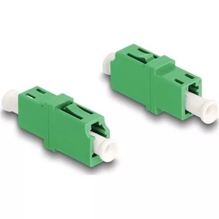 Delock Optikai szál párosító LC Simplex anya - LC Simplex anya APC zöld