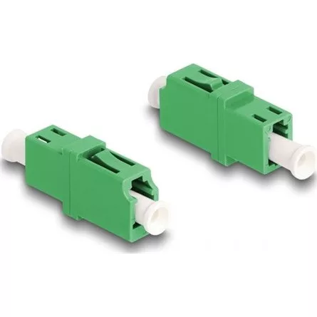 Delock Optikai szál párosító LC Simplex anya - LC Simplex anya APC zöld