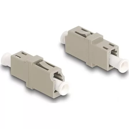 Delock Optikai szál párosító LC Simplex anya - LC Simplex anya OM1/OM2 bézs