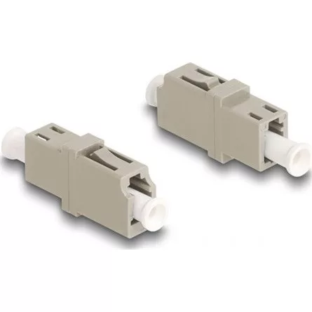 Delock Optikai szál párosító LC Simplex anya - LC Simplex anya OM1/OM2 bézs