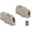 Delock Optikai szál párosító LC Simplex anya - LC Simplex anya OM1/OM2 bézs