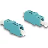 Delock Optikai szál párosító LC Simplex anya - LC Simplex anya OM3 aqua