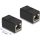 Delock RJ50 Cat5E FTP -> RJ50 Cat5E FTP F/F adapter fekete