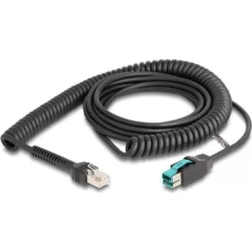   Delock Powered USB 12V -> RJ50 FTP M/M adatkábel 3m fekete