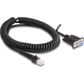   Delock D-Sub 9pin -> RJ50 F/M adatkábel 1.5m fekete tekercselt