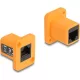 Delock D-típusú Modul RJ45 anya   anya narancssárga