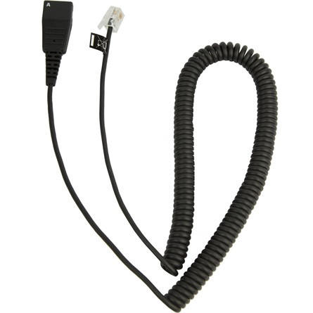 Jabra CABLE W/ QD TO RJ10 PLUG SPIRAL CALLMASTER V VI 0.5-2M/PLX A22