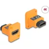 Delock D-típusú Modul HDMI-A anya   anya 4K narancssárga