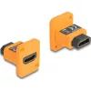 Delock D-típusú Modul HDMI-A anya   anya 4K narancssárga