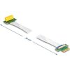 Delock x1 male - x1 slot 90° FPC kábellel 30cm 1-port PCIe x1 riser kártya