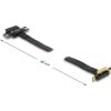 Delock x1 male 90° - x1 slot kábellel 60cm 1-port PCIe x1 riser kártya