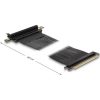 Delock x16 male - x16 slot 90° kábellel 60cm 1-port PCIe x16 riser kártya