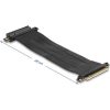 Delock x8 male - x8 slot kábellel 30cm 1-port PCIe x8 riser kártya